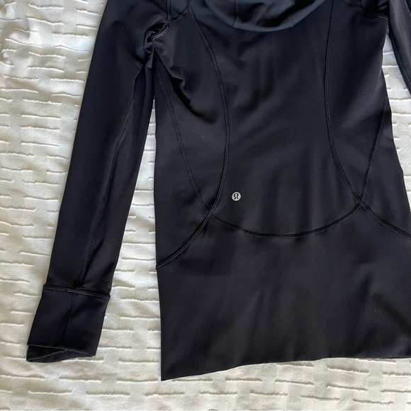 Lululemon Daily Practice Dress Hooded Jacket, Black, Size 4, EUC - Picture 10 of 11
